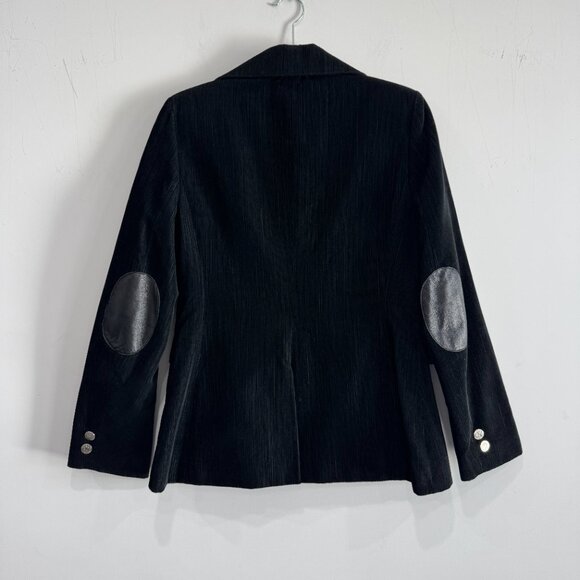 Alice + Olivia Vintage Black Corduroy Blazer, Size M - Picture 12 of 17